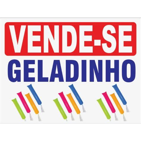 placa vende se geladinho